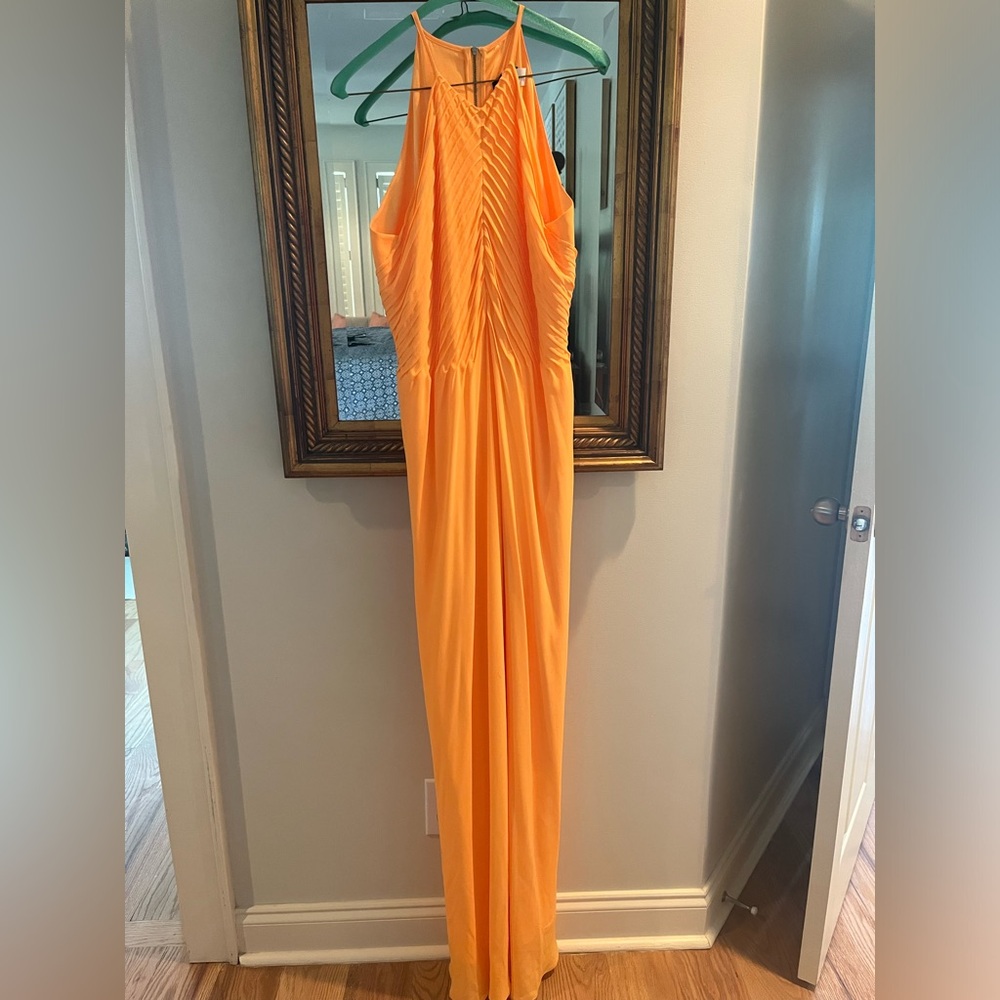 Ted Baker Size 3 Tangerine Cocktail Dress.
